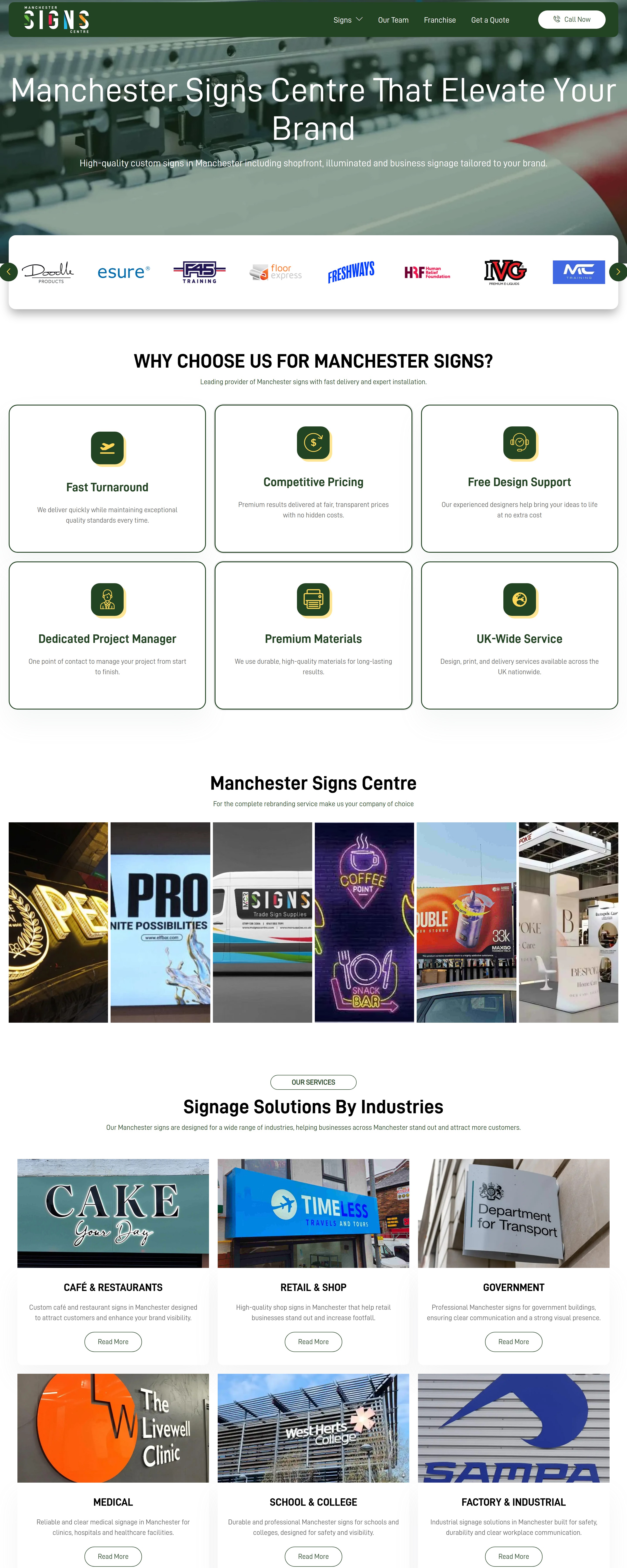 Msigns website screenshot