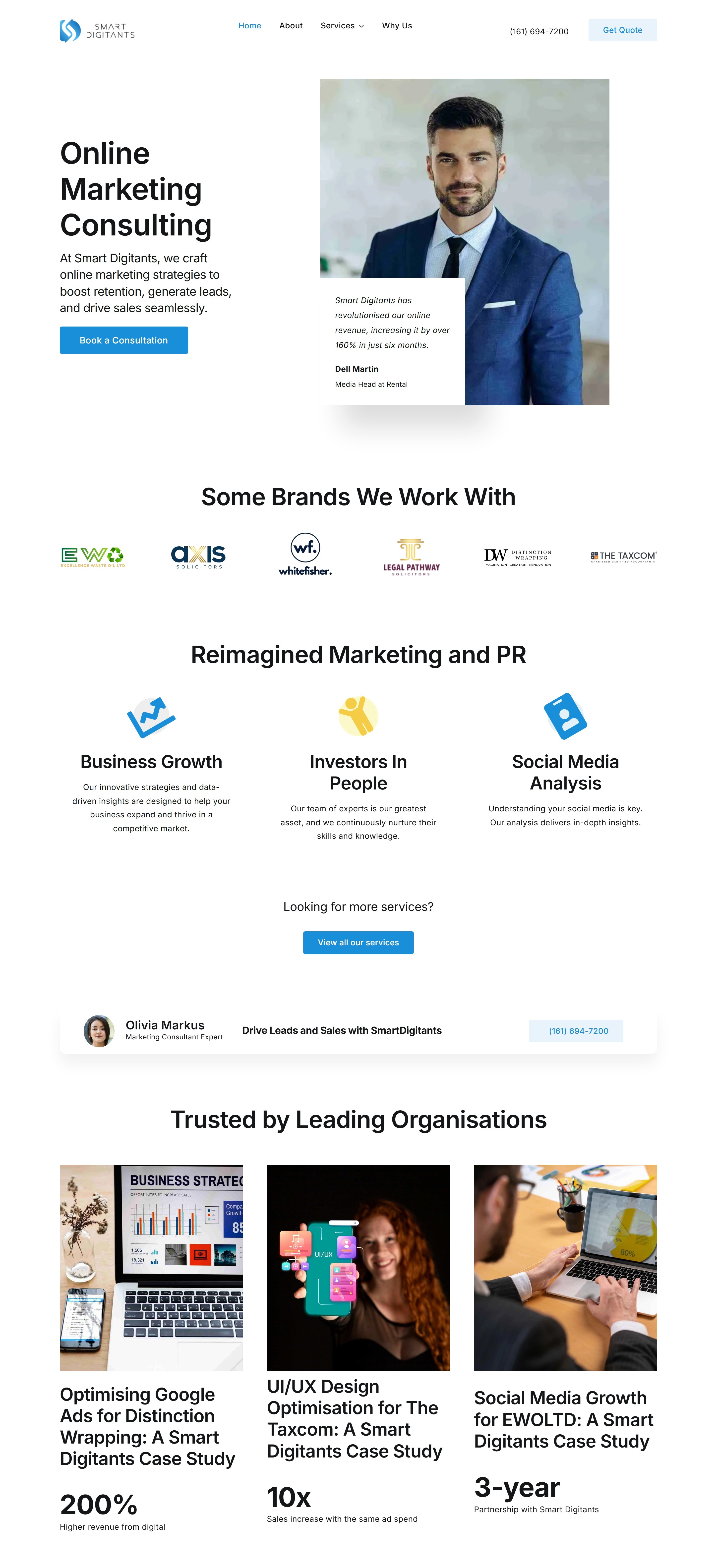 Smart Digitants website screenshot